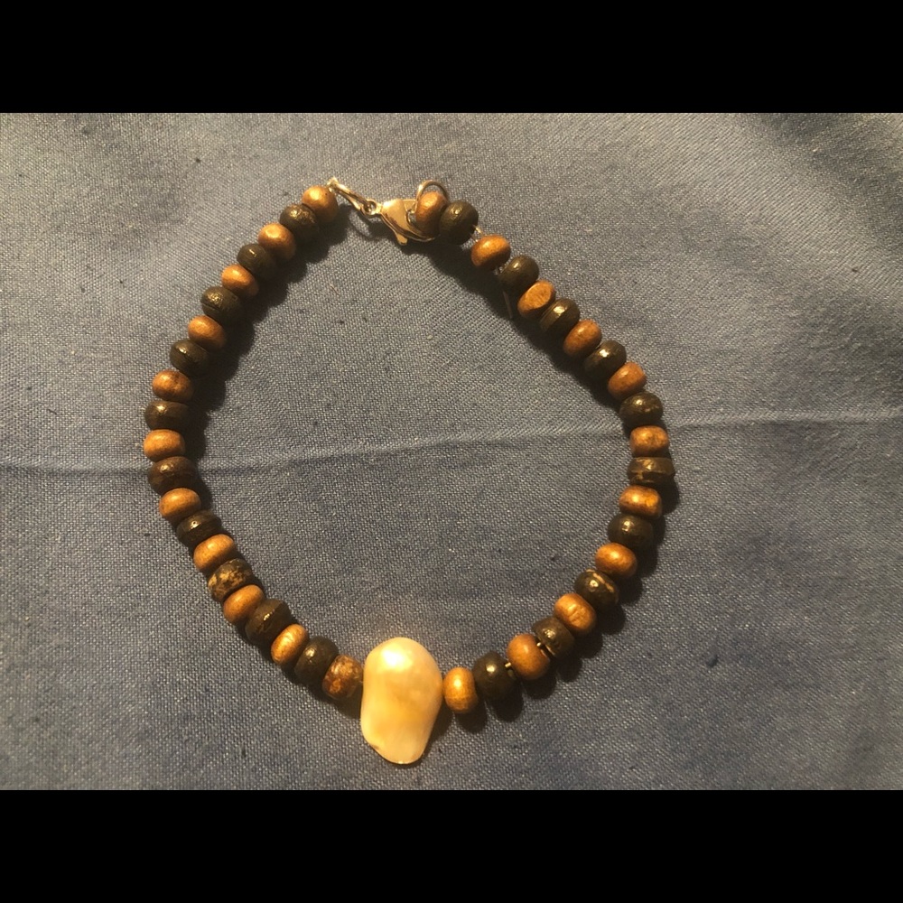 Handcrafted wooden beaded bracelets
